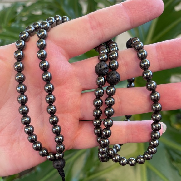 Hematite Meditation Mala necklace/bracelet - Picture 5 of 5